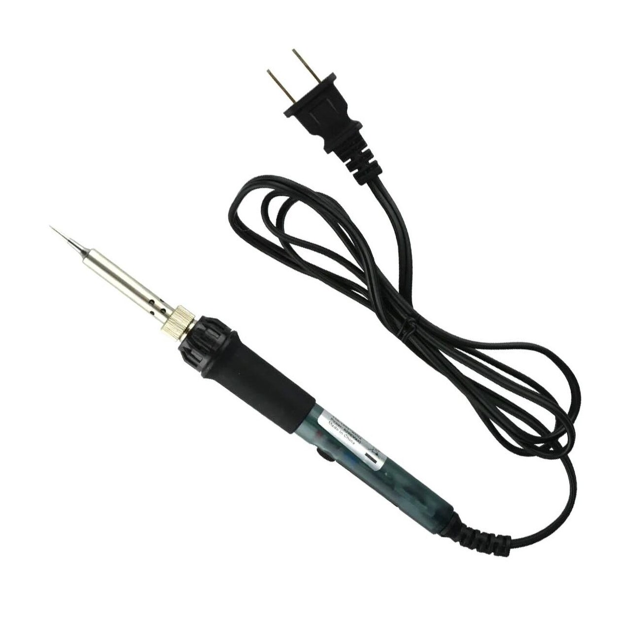 60W Adjustable Soldering Iron -110V 5 Temp Settings Ergonomic Handle Stainless Steel Tube And Copper Head Pipemans